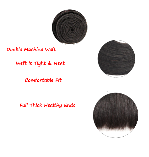 Classic Collection -  Brazilian Straight Hair Extension/ Natural Color