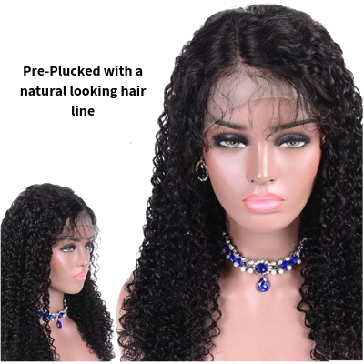 Classic Collection- Brazilian Natural Deep Wave 13x4 Lace Front Wig